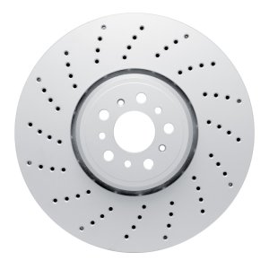 BMW X3 Brake Rotor (1) - Left Front - R1 Concepts - GeoSPEC Coated Rotor - Drilled - `20-`25